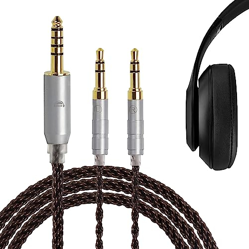 okcsc ZT8 Dual 3.5mm to 4.4mm Headphone Cable for Hifiman Sundara/ANANDA-BTHE4XX/HE-400i/560,8 Core OFC 3.5mm Headphones Extension Cable Auxiliary Cord for NW-ZX300A/ZX505WM1Z/FiiO M11 Plus