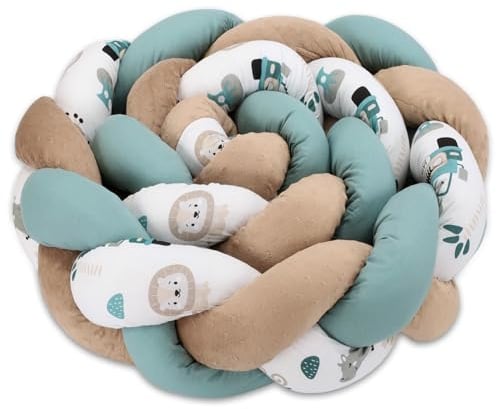 Totsy Baby Kuschelkissen Kinder Kissen Deko 150 cm - flauschig Dekokissen Kinderzimmer Kinderkissen Zierkissen geflochten Baumwolle Minky Afrika Blau
