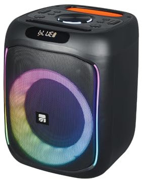 Xtreme - Cassa Speakers Potente Wireless BT Terminator Portatile in ABS Funzione TWS Illuminazione LED Monitor attivo 40W con Microfono e Telecomando 30 X 24 cm Karaoke