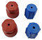 Puerto de carga AC R134a tapa de aire acondicionado lateral 13 mm azul y 16 mm marrón 4 piezas