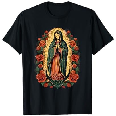 Unserer Lieben Frau Heilige Maria von Guadalupe Jungfrau Maria mächtiges Symbol T-Shirt