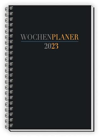 Trötsch Wochenplaner A5 mit Wire-O Schwarz 2025: Taschenkalender