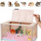 TINMAGI Hamsterkäfig,Holz Hamsterkäfig groß, Kleintierlebensräume Groß,für syrische Hamster, Zwerg Hamster und Meerschweinchen – 60 * 30 * 40 cm Hamsterkäfige transparenter Kleintierkäfig