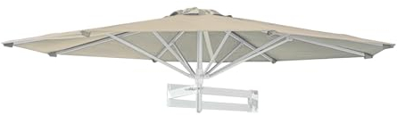 TRGCJGH Sonnenschirm neigbar, Wandschirm Terrasse, Aluminium-Ampelschirm, Terrassenschirm Balkonschirm Gartenschirm(2.2m(7.2ft),Khaki)