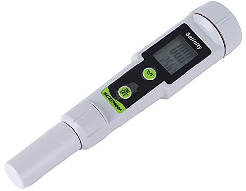 Salzgehalt-Messgerät, Digitaler Stift-Salinitätsmesser, Schwimmbad-Tester für Salzwasser-Pools, Misst 0–199,9 PPT