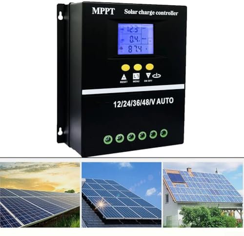 Regolatore di carica solare, 12 V, 24 V, 36 V, 48 V, MPPT 100 A, display LCD (100 A)