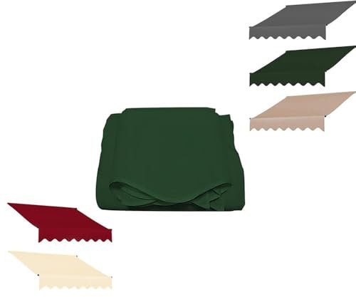 Wasserabweisender, einziehbarer Markisen-Ersatzstoff, 4 x 1,5 m, Sonnenschutz, Leinen, Terrasse, Markise, Oberseite, Unterschlupfstoff