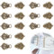 20 x 32mm Dirndl Schnalle 16 Stück (8 Paar) Schnalle für Dirndlschürze, Metall Miederhaken Dirndl mit Haken und Öse | Nähknöpfe aus Metall für Hoodies, Pullover, Kleider, Uniformen