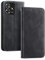 JNERBUYI Leder Hülle für ZTE Blade A73 4G/Blade V50 Smart/Axon 50 Lite, Flipcase Handyhülle mit Hautfreundliche Stoßfeste Geldbörse, Hochwertige Business Schutzhülle. Schwarz