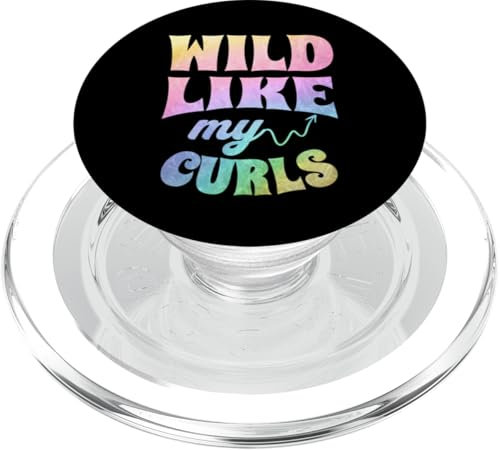 Funny Curly Hair Tie Dye Toddler Girls Wild Like My Curls PopSockets PopGrip für MagSafe