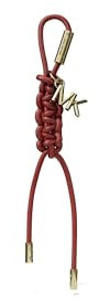 Michael Kors Schlüssel- und Taschenanhänger, Geflochtener Charm/Purpurrot, One Size