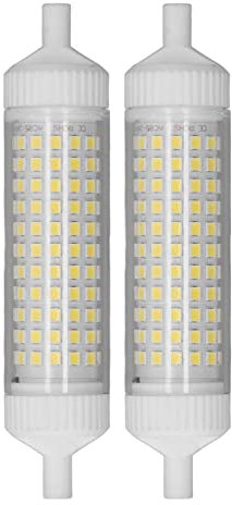 Fafeicy Bulbo LED R7S 15W R7S, Lampadina di Tipo J a Doppia estremità da 118 Mm, Lampadina di Ricambio da 1500 Libbre 220 V per Illuminazione, Luci di Lavoro, Durata della Vita di 30.000