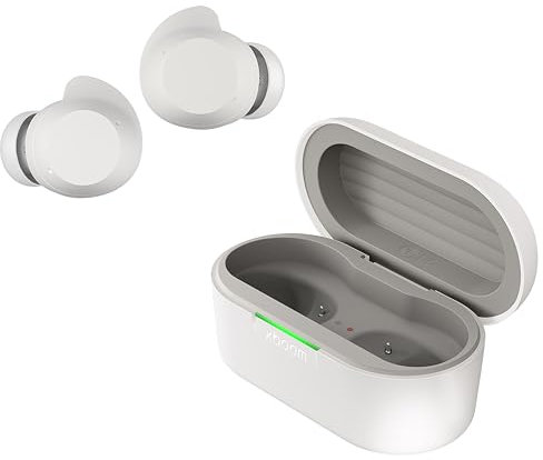 LG xboom Buds by will.i.am, xboom Signature Sound by will.i.am with Graphene Drivers, 3 Mic Active Noise Cancellation, Up to 30 Hours of Battery, IPX4 Water Resistant, White
