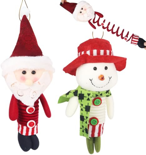Weihnachtsmann Weihnachtsbaumschmuck, Christbaumschmuck Lustig Schneemann Weihnachtsbaum Anhänger, Lustige Weihnachtsanhänger Weihnachtsbaum Schmuck Weihnachtsbaumdeko Baumschmuck Weihnachts Deko