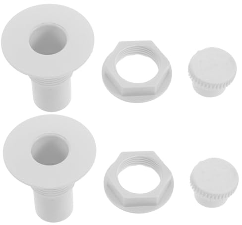 SEWACC 2 Sets Plastic Drain Plugs for Freezer Hole Stoppers High-efficiency Sealing for Chest Freezer Drain Plug Replacement Suitable for Cooler
