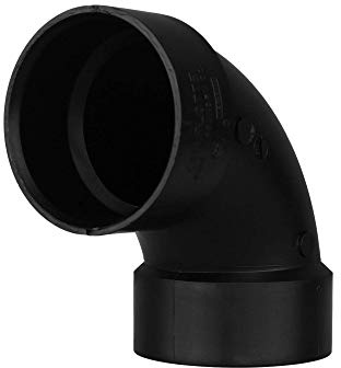 CHARLOTTE PIPE 3 DWV 1/4 Bend HUB X HUB DWV (Drain, Waste and Vent) (1 Unit Piece)