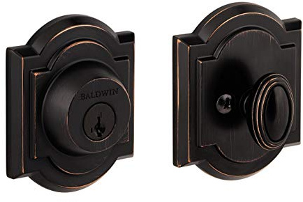Baldwin Prestige 380 Pêne dormant à cylindre unique avec clé intelligente en bronze vénitien