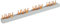 UNITEC 40021L Phasenschiene 3-phasig, 210 mm, 10 mm², isoliert