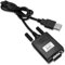 OcioDual Cable Adaptador Negro Conversor Convertidor de USB a Puerto Serie DB9 RS-232 RS232 9 Pines 0.8m Macho para Impresora