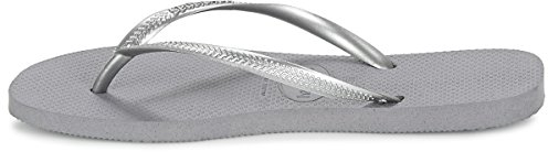 Havaianas Slim, Infradito Donna, Steel Grey, 41/42 EU