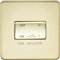 Knightsbridge SF1100PB Screwless 10 A 3 Pole Fan Isolator Switch, Polished Brass
