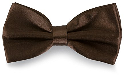 Oblique Unique Fliege Schleife - Größe verstellbar (Braun)