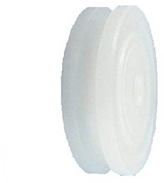 Zabi Nylon Seilrolle d= 80 mm fur Seil 8 mm Kunststoffprofilrollen ohne Lager (Gleitlager) d = 80 mm/8/8