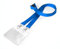 10 x Karteo® Ausweishülle horizontal DIN A7 (74 x 105mm) und Schlüsselband Lanyard mit Doppelkarabinerhaken und Sicherheitsverschluss blau als Ausweishüllen Kartenhüllen Kartenhalter