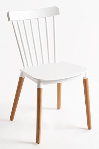 Regalos Miguel - Sillas Comedor - Silla Leka - Blanco
