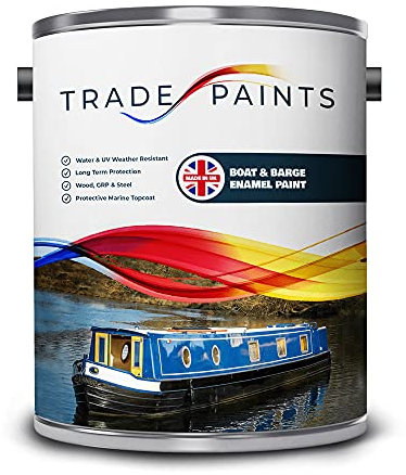Boat Barge & Marine Gloss Enamel Paint (5 Litre, Black)