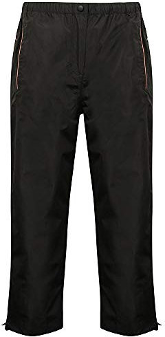 Island Green Golf IGLPNT1783 Womens Waterproof Windproof Breathable All Weather Dropped Hem Sports Trousers Pants, Black, Size 12
