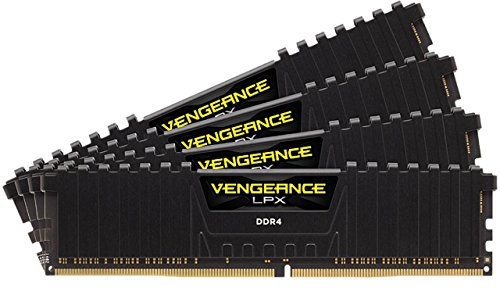 Corsair Vengeance LPX 16Go (4x4Go) DDR4 3000MHz C16 XMP 2.0 Kit de Mémoire Haute Performance avec Airflow Ventilateur - Noir