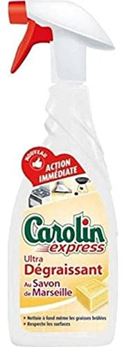 Carolin - Spray ultra sgrassante al sapone di Marsiglia, 650 ml, confezione da 3