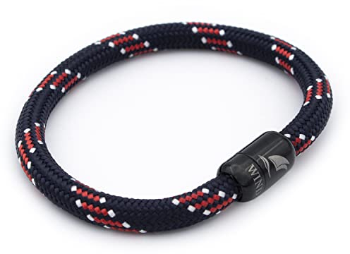 Wind Passion – Paracord Surferarmband aus Seemannsgarn, Armband geflochten für Herren und Damen | Handgemachtes Surfer Armband | Segeltau Armband, Maritim & Wasserfest