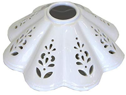Paralume in ceramica traforata ricambio per applique e lampade 22 cm