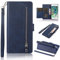 EYZUTAK iPhone 6 Wallet Case iPhone 6S Case, iPhone 6S Case, 5 Card Slots Magnetic Closure, PU Leather Flip Case with Wrist Strap, TPU Case for iPhone 6/6S - Blue