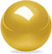 Perixx PERIPRO-303GBK Kleiner Trackball, 34 mm Ersatzball für PERIMICE-517/520/717/720 und M570, Elecom, Kensington, Glänzend Gold