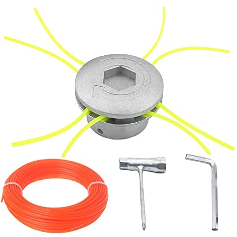 CDIYTOOL Aluminium Trimmerspule Strimmer, Universal Trimmer Rasenköpfe für Rasentrimmer Ersatz Nylon Trimmerkopf Doppel Trimmerkopf Spule für Benzin Motorsense Rasentrimmer