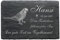 Wellensittich Schiefer Tiergrabstein Gedenktafel - mit Wunschgravur Name Datum 22 x 16 cm