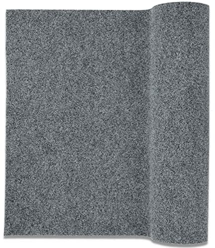 Tappeto passatoia corsia Oscar Fondo Impermeabile, Zerbino per Ingresso, Porta di casa, Corridoio, Cucina, Ufficio e Negozi, 1 Metro Lineare - Grigio, Largo 100 cm.