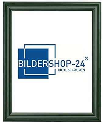 Bildershop-24 Bilderrahmen Vintage Retro Barockrahmen Athen 70x100cm Tannengrün Dunkel Grün