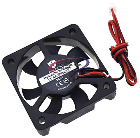 5V 12V 24V 5010 Silent Brushless Cooling Fan 2 pin 5CM Fans 0.1A 50mmX50mmX10mm for Cool 3D Printers Parts PC Case CPU Cooler Sleeve Bearing 7 Blades (5010-12V) (12V)
