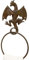 Konjouror Cast Iron Gothic Dragon Towel Ring, Wall Mounted Medieval Accessories for Bathroom