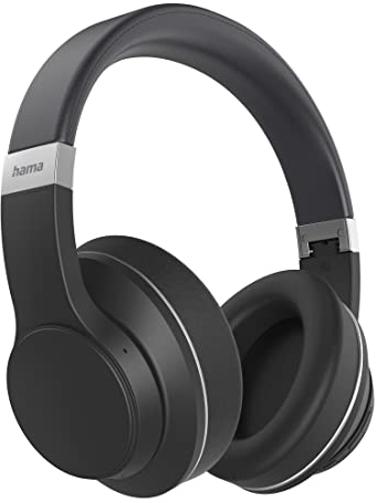 Hama Bluetooth Kopfhörer „Passion Voyage“ (Over Ear Kopfhörer, Noise Cancelling, Wireless Charging, kabellos, Kopfhörer mit Mikrofon, mit Touch Funktion, Bluetoothkopfhörer, Ohrpolster) schwarz