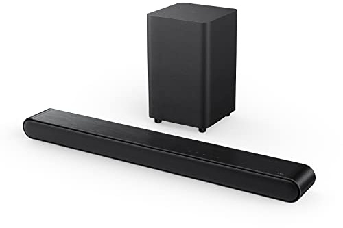 TCL Soundbar a 3.1 canali con subwoofer wireless, (S4310, Modello 2023), Canale Centrale Incorporato, Audio Dolby, DTS Virtual: X, Bluetooth, Montaggio a parete e cavo HDMI inclusi, Nero