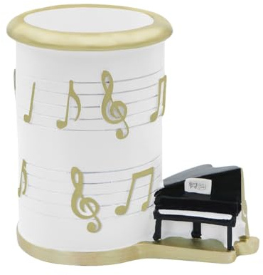 Boerni Stifthalter aus Kunstharz, für Musik, Musik, Melodie, Note, Skulptur, Stiftehalter, Behälter, Behälter, Organizer, Make-up-Pinsel für Kinder, Schreibtisch, Büro, Schule, Schreibwaren, Geschenk