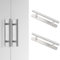 HoaaiGo 2 PZS Tiradores Autoadhesivos Puertas para Muebles, 150 mm Tirador de Adhesivo para Cajones Aluminio Manija Autoadhesiva Tiradores para Cocina, Dormitorio, Puerta Corredera (Plateado)