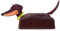 Fondant Kuchen-Einstecker - Dackel - Tortendeko zum selber basteln