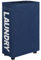 DOKEHOM 25-Inches Slim Panier à Linge sur Roulettes, Panier à Linge Roulant Pliable, Rangement d'angle étroit Pliable (Bleu foncé)