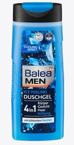 Balea MEN Ice Feeling Duschgel, 4in1 Körper und Gesicht, 300 ml